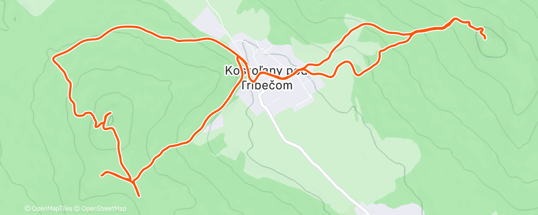 Map of the activity, Morning Walk