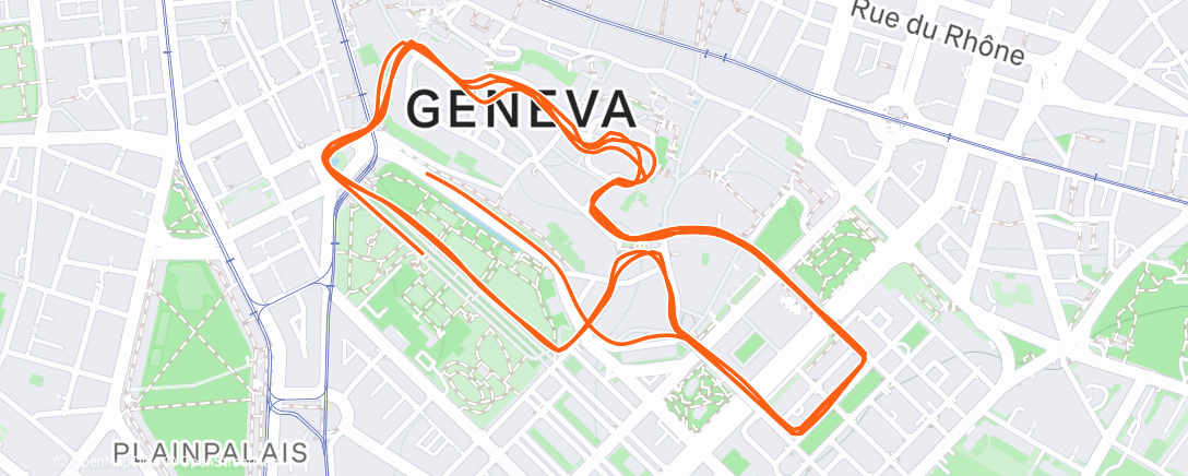 Map of the activity, Escalade