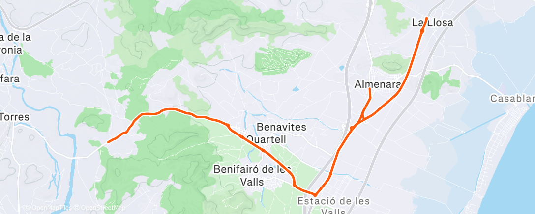 Карта физической активности (Afternoon Ride)