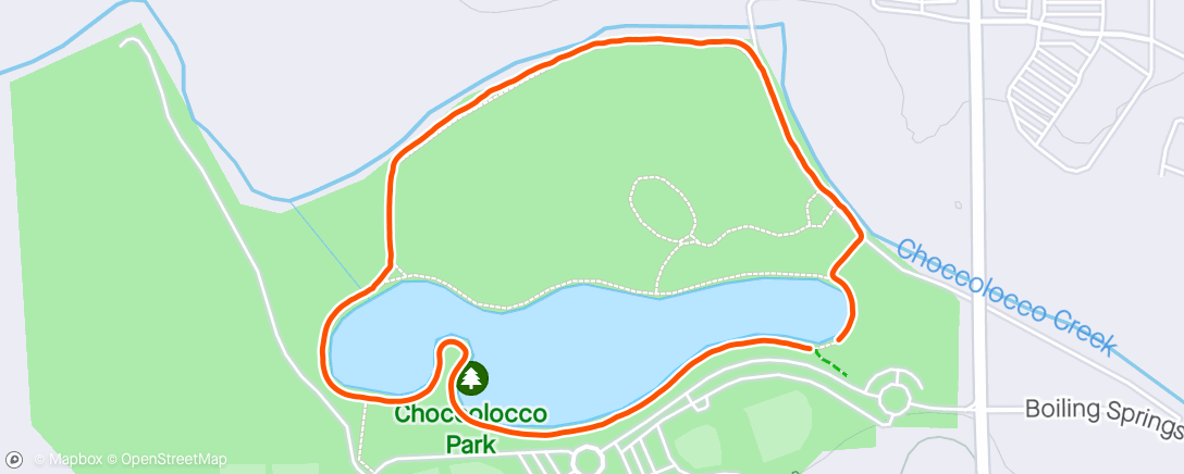 Map of the activity, Monday Walk