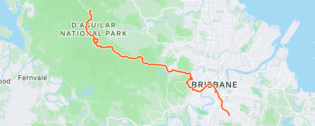 Map of the activity, Morning Ride