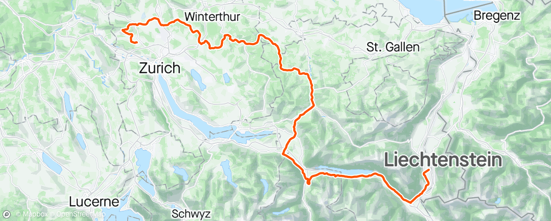 Map of the activity, Tour de Suisse stage 2