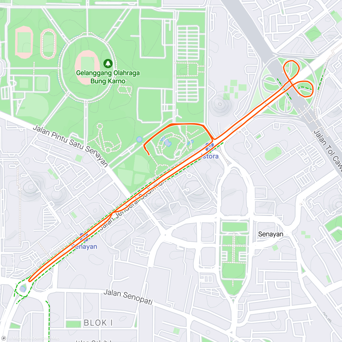 Map of the activity, SkyRun 2024