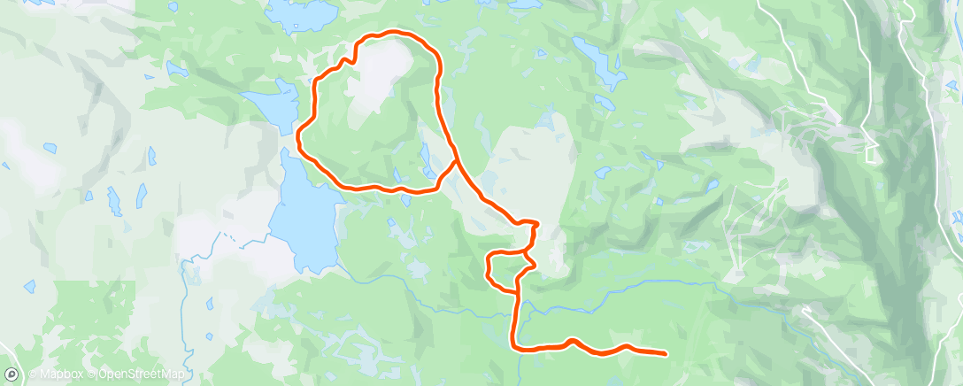 Map of the activity, Svinslåa via Svinslåmyra - rundt Digeråsen mot klokka og retur