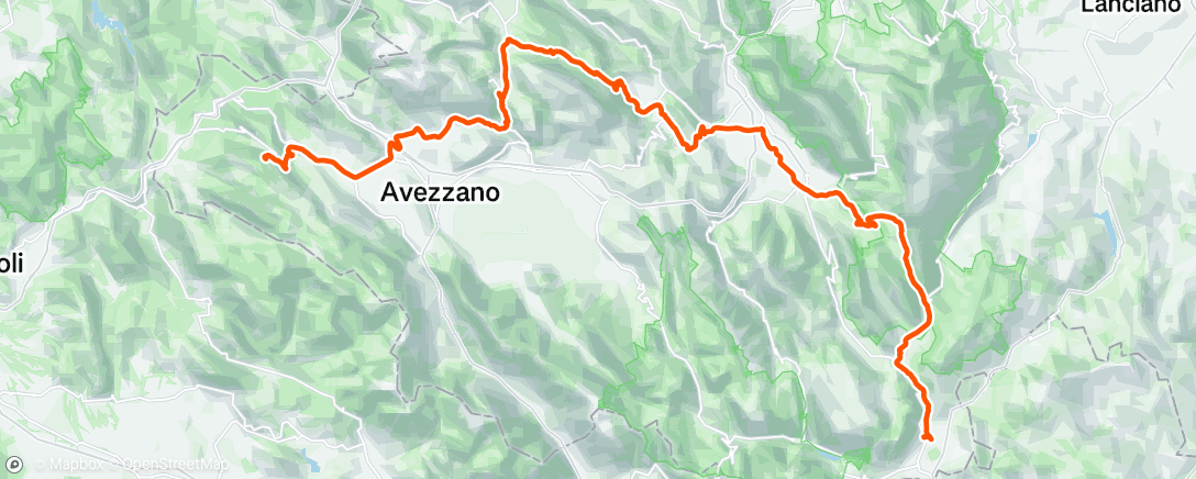 Map of the activity, Ciclismo