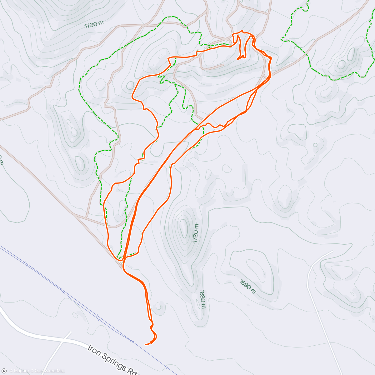 Map of the activity, Post YES #1 course clean up