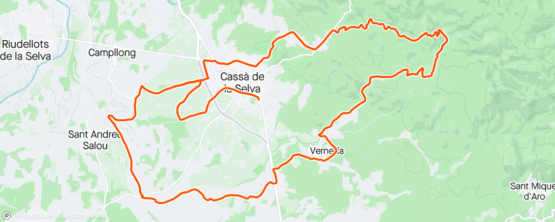 Mapa de la actividad (Morning Ride)