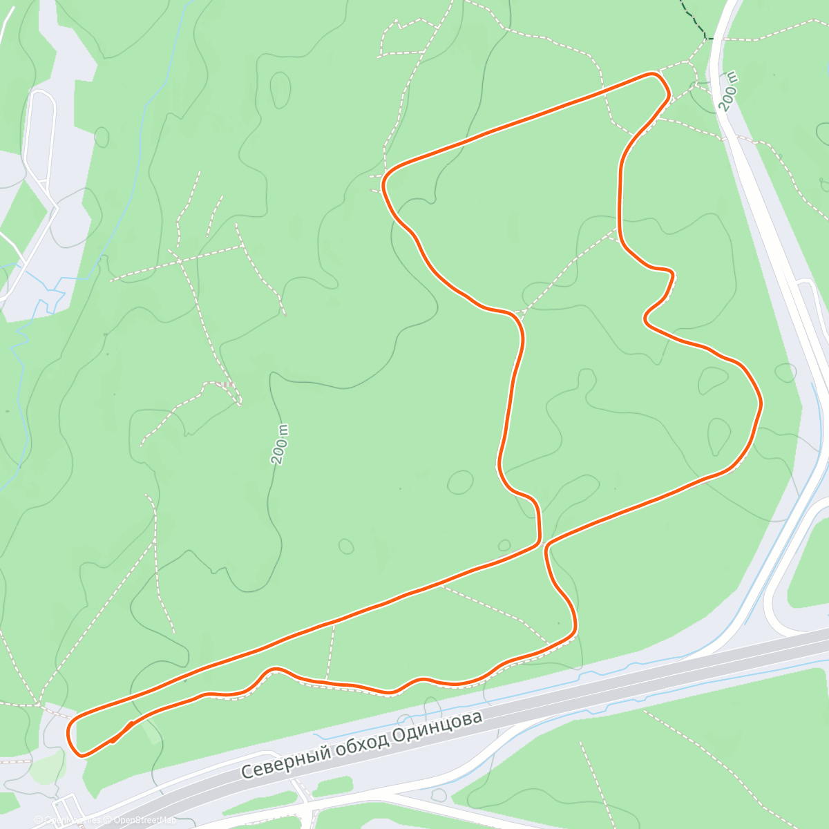 Карта физической активности (Morning Nordic Ski)