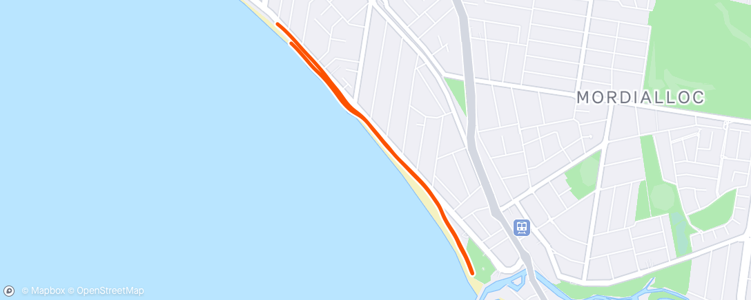 Map of the activity, Morning Run