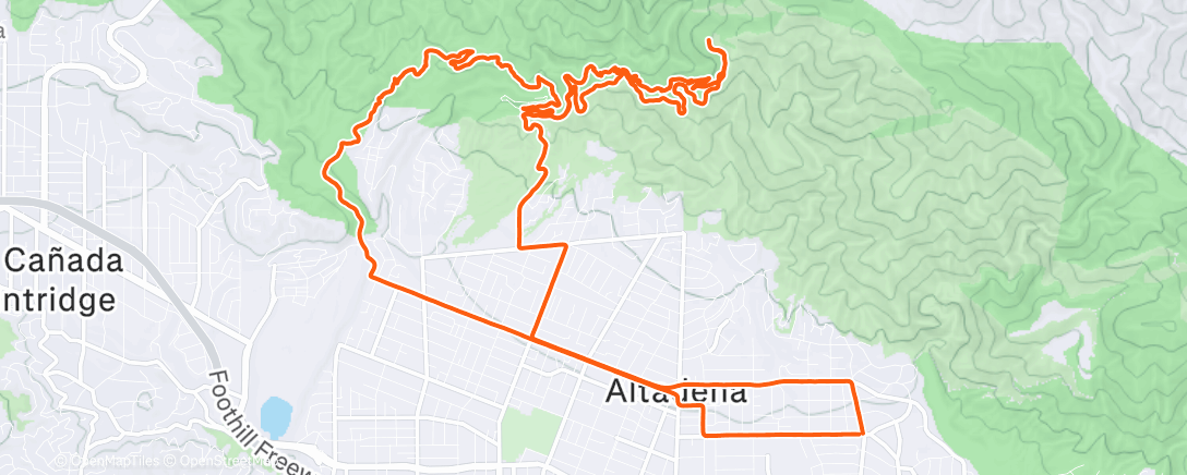 Map of the activity, Morning Ride