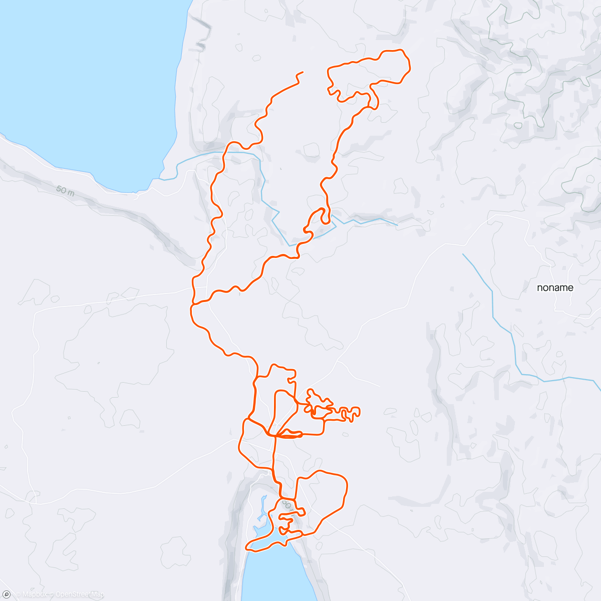 Map of the activity, Zwift #10