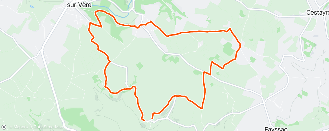 Mappa dell'attività Afternoon Ride