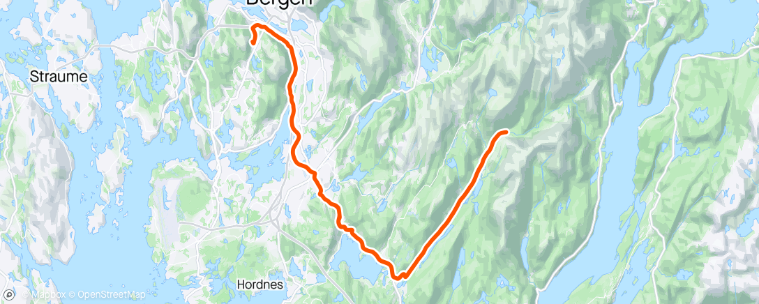 アクティビティ「Tempo i Hausdalen」の地図