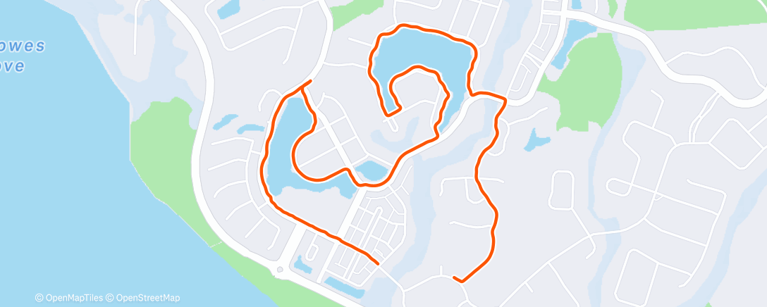 Map of the activity, Afternoon Walk