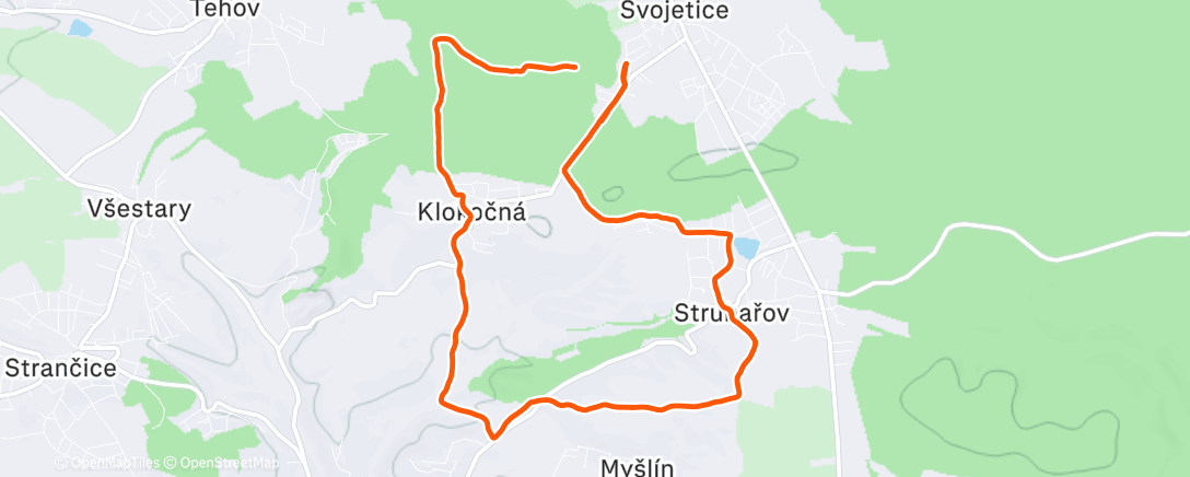 Карта физической активности (Lunch Run)