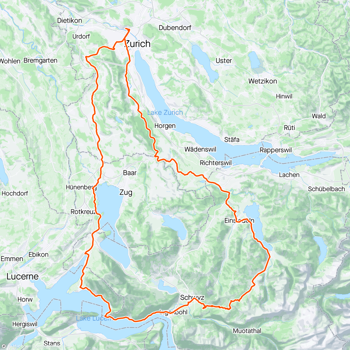 Map of the activity, Frühlingsritual: 1x von der Ibergeregg verhauen lassen