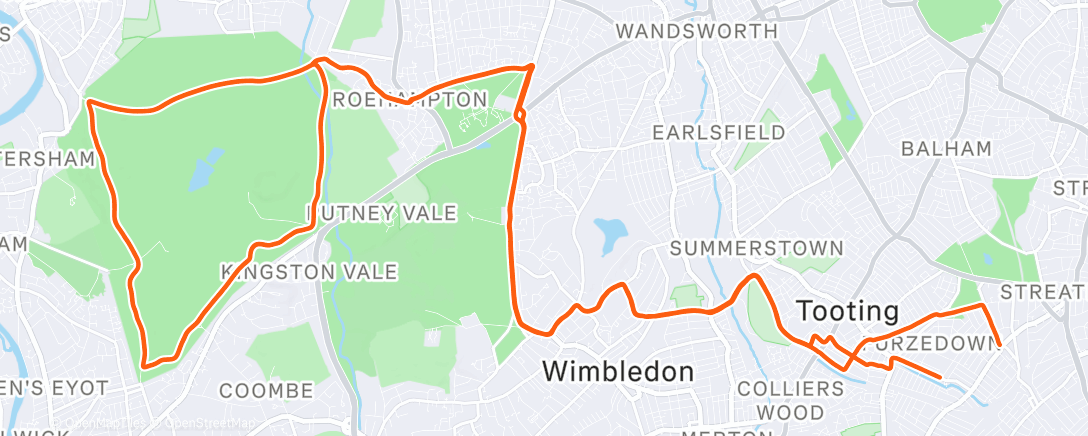 Map of the activity, Afternoon Ride