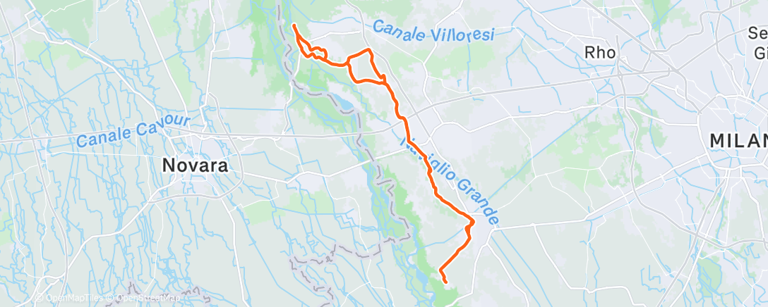 Map of the activity, Morning Ride
