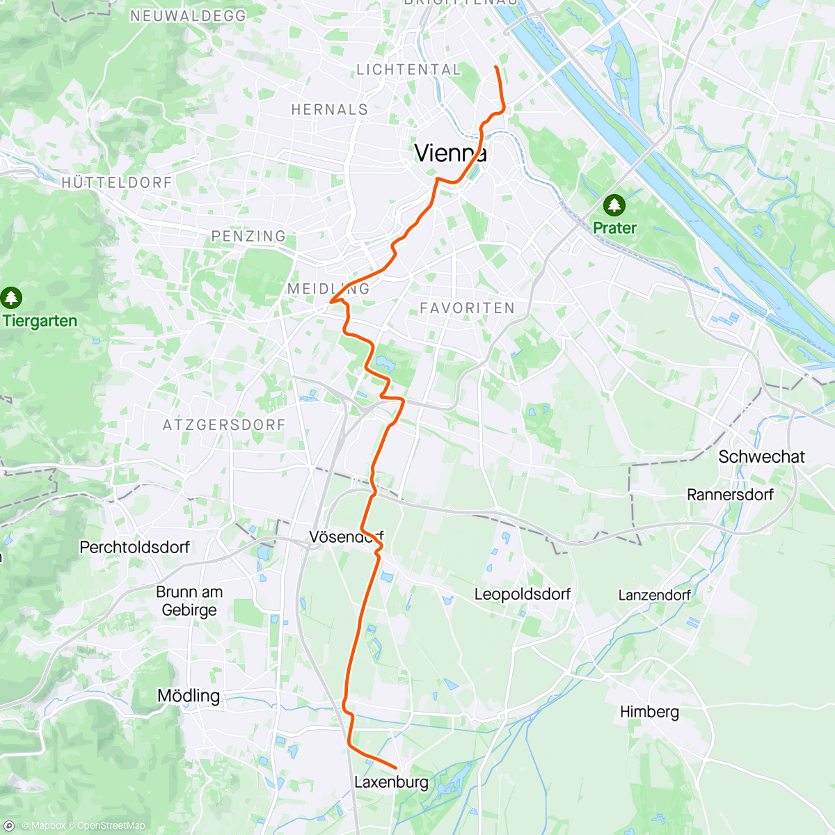 Map of the activity, Commute with Mikhail