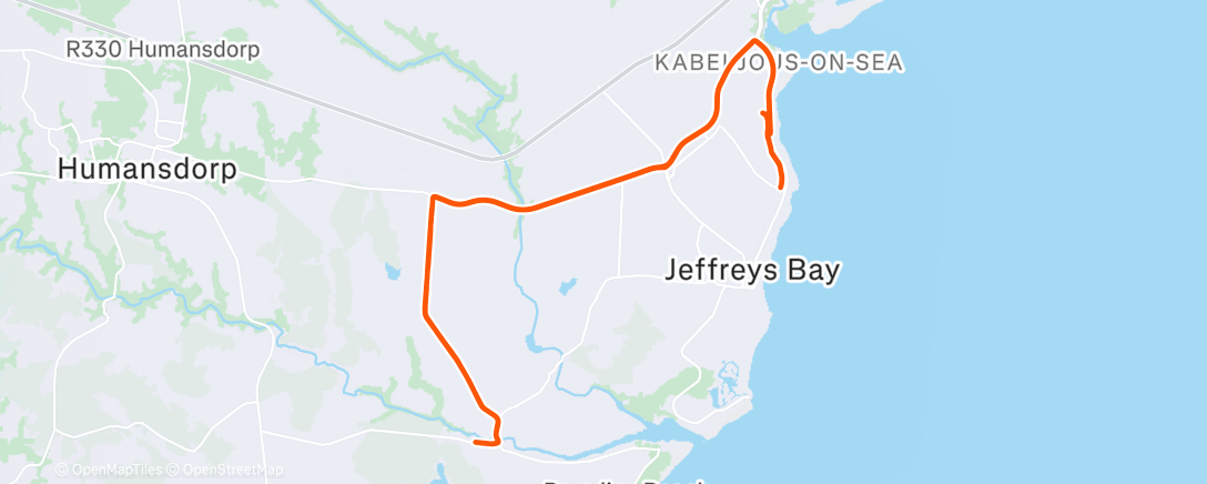 Map of the activity, Morning Ride