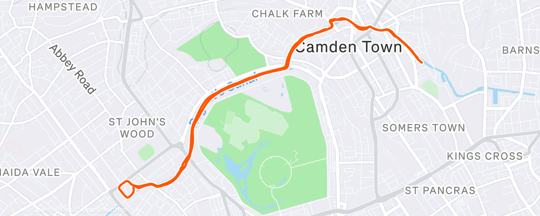 Карта физической активности (Lunch Run)