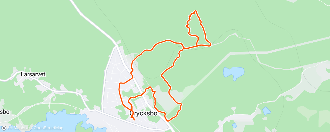 Map of the activity, Lunch Run