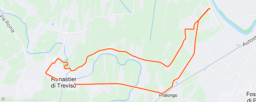 Map of the activity, Lunch Run