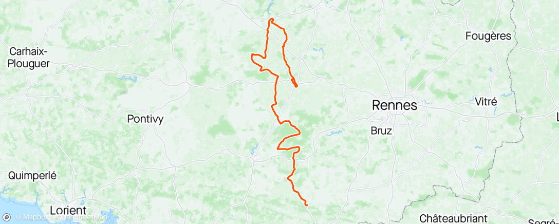 Mapa de la actividad, Tour de Bretagne #5
