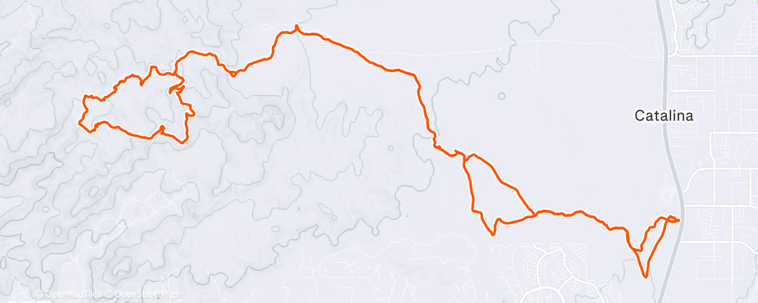 Map of the activity, Dove Mountain w/Grobe