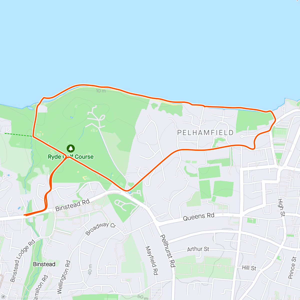 Map of the activity, Dog took me for a walk