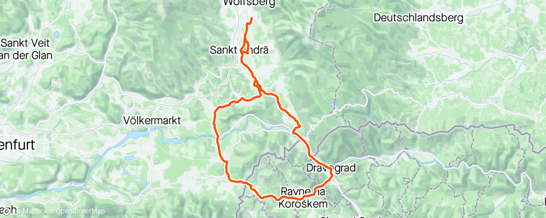 Map of the activity, Slowenien Ride