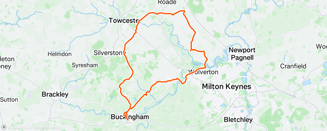 Map of the activity, Morning Gravel Ride