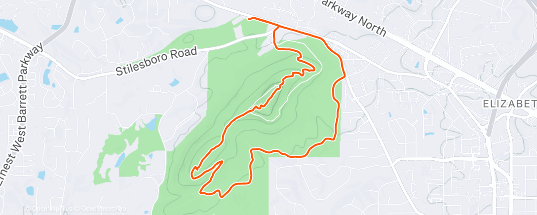 Mapa da atividade, Morning Walk