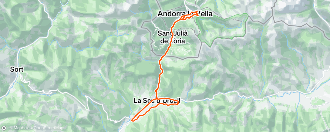 Map of the activity, Sortie vélo dans l'après-midi