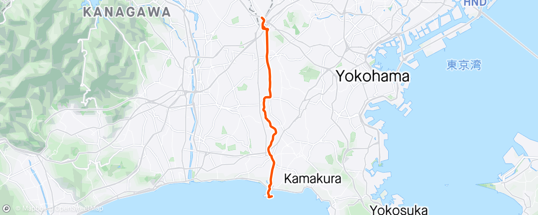 Map of the activity, Enoshima jaunt before it rains
