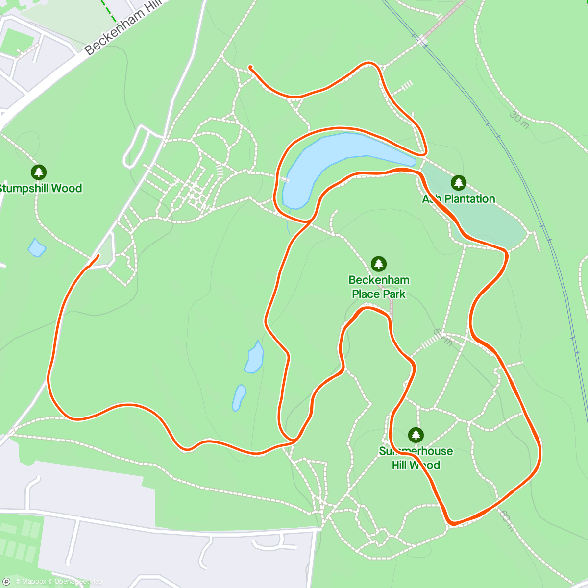 Mapa da atividade, Parkrun
