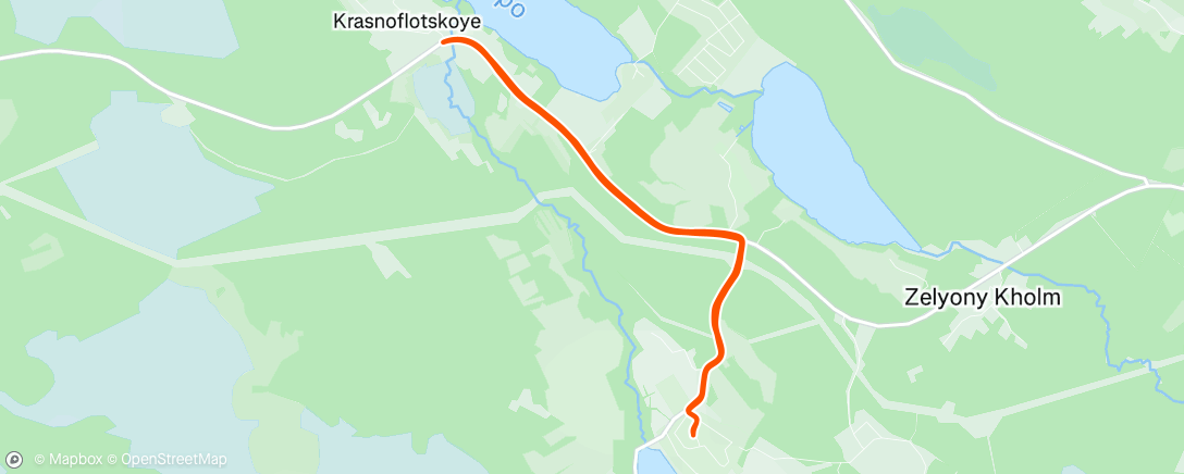 Map of the activity, Дневной забег