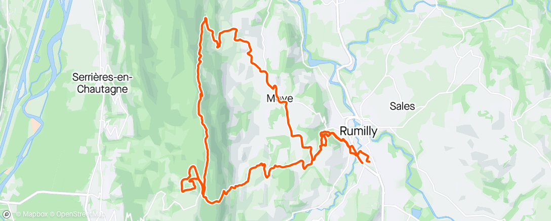 「Trail sortie longue 🥵」活動的地圖