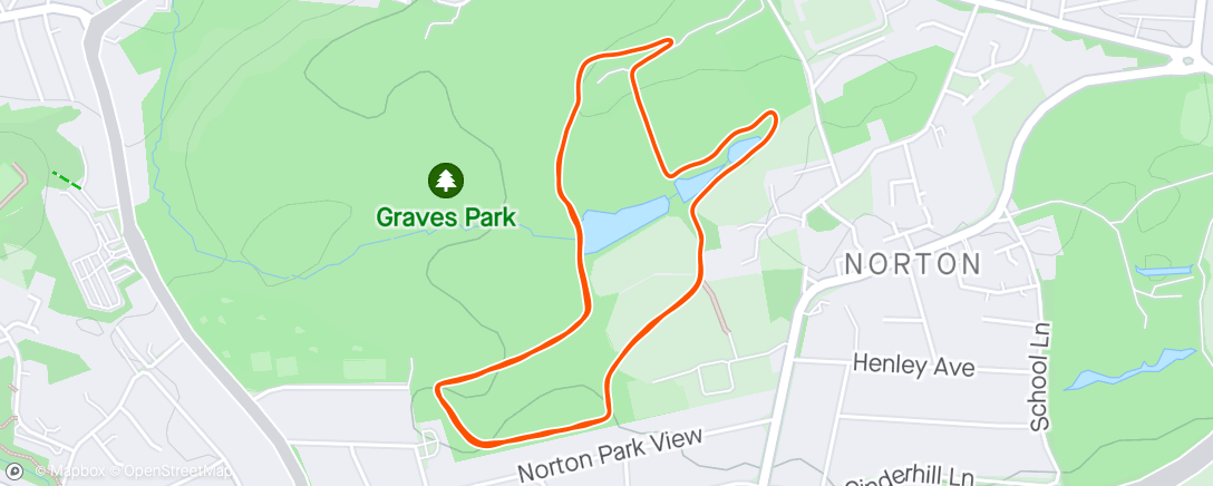 Map of the activity, Parkrun #151