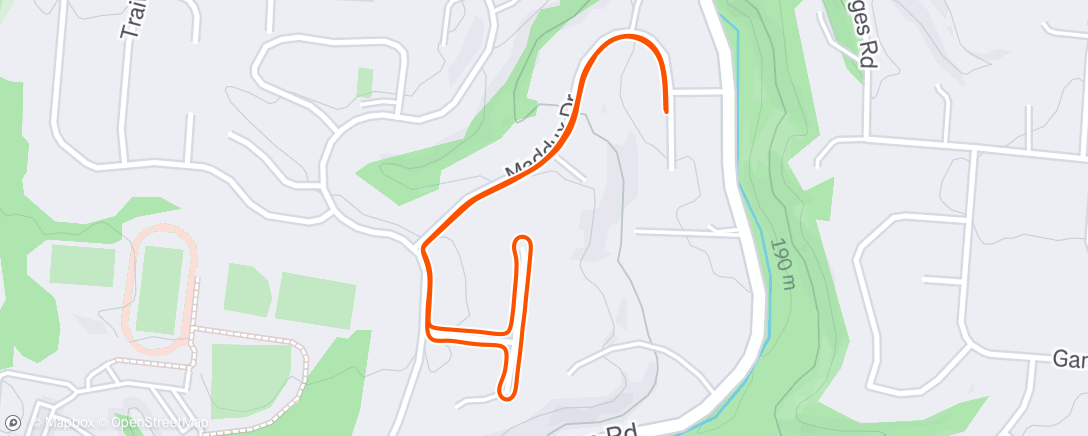 Map of the activity, Evening Walk