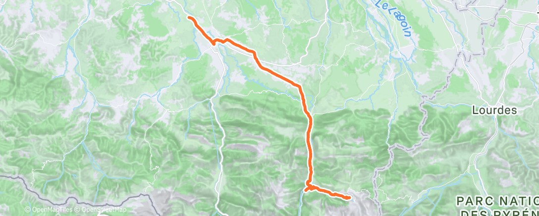 Map of the activity, Sortie vélo le matin