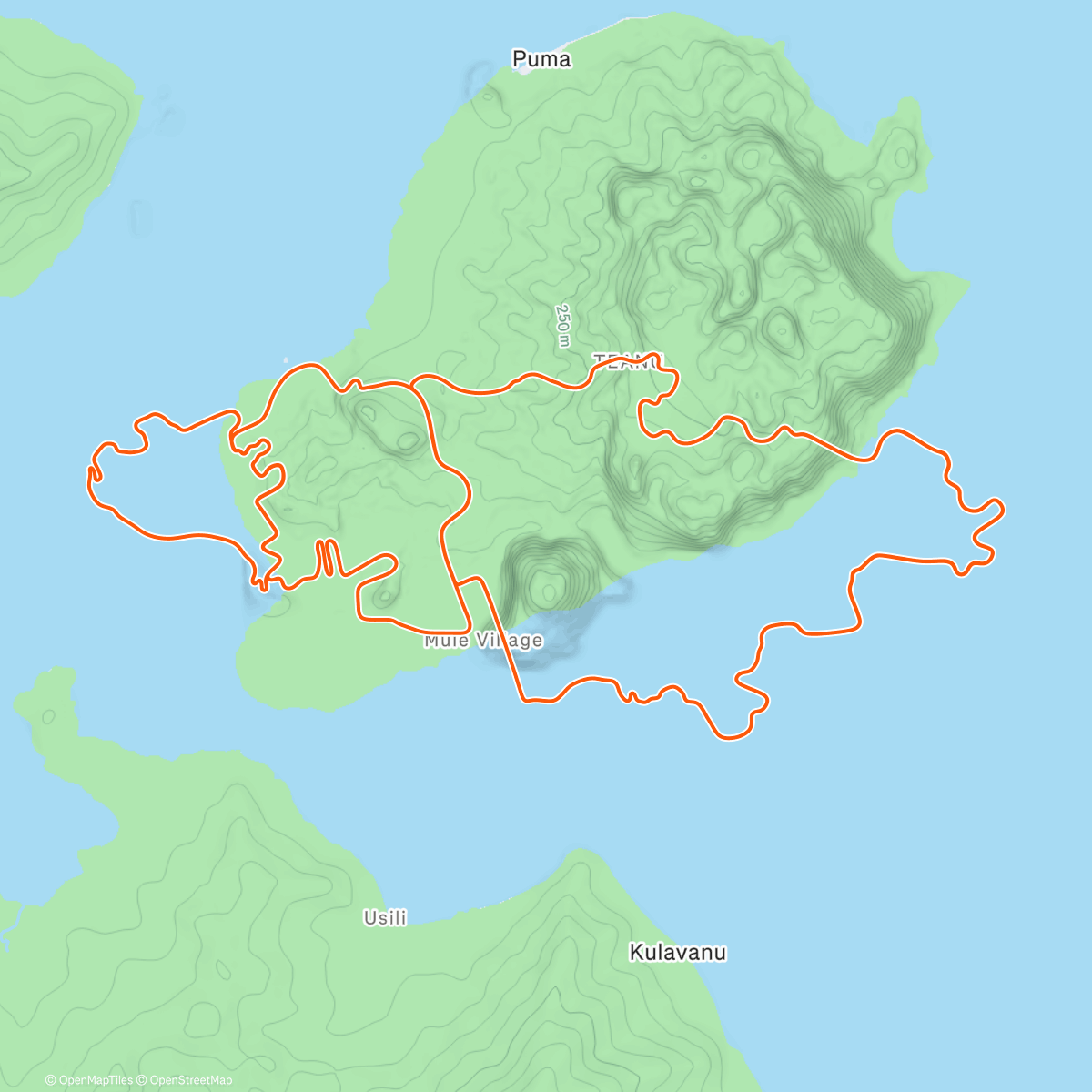 Карта физической активности (Zwift - Triple Flat Loops in Watopia)