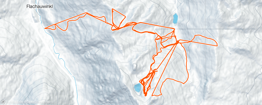Map of the activity, Zauchensee #5