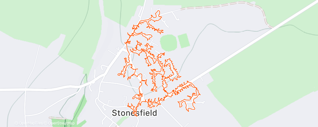 Map of the activity, Lunch Walk