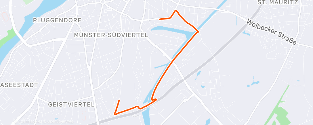 Map of the activity, Abendlauf