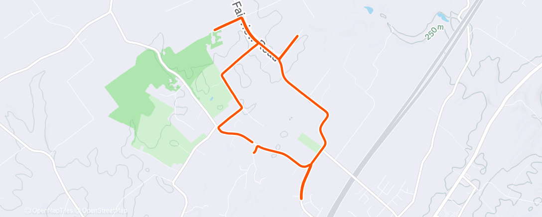 Карта физической активности (Afternoon Run)