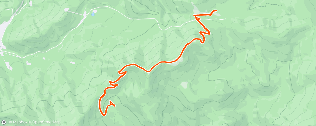 Map of the activity, Afternoon Hike