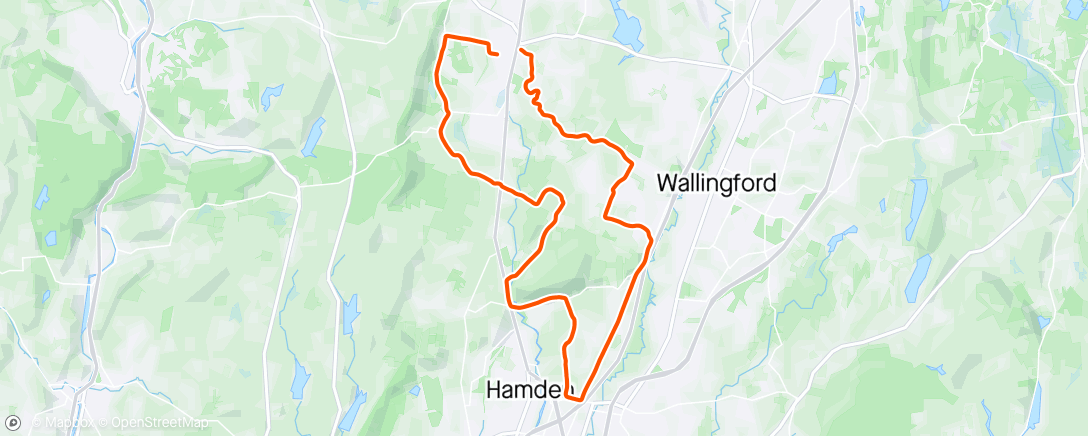 Map of the activity, Easter Ride