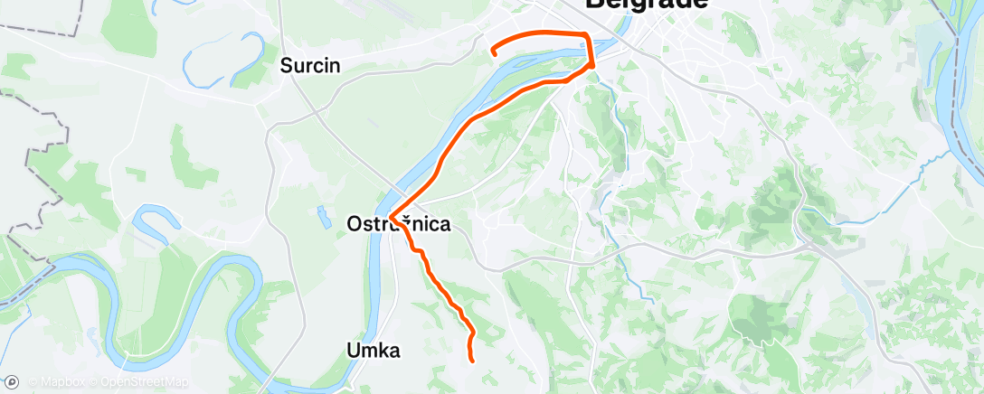 Map of the activity, Morning Ride