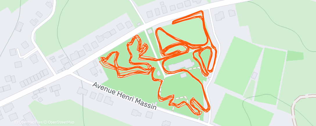 Map of the activity, CX Verviers 8 ème / panne moteur 🥵